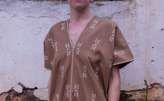 Short Huipil Sitala Sand